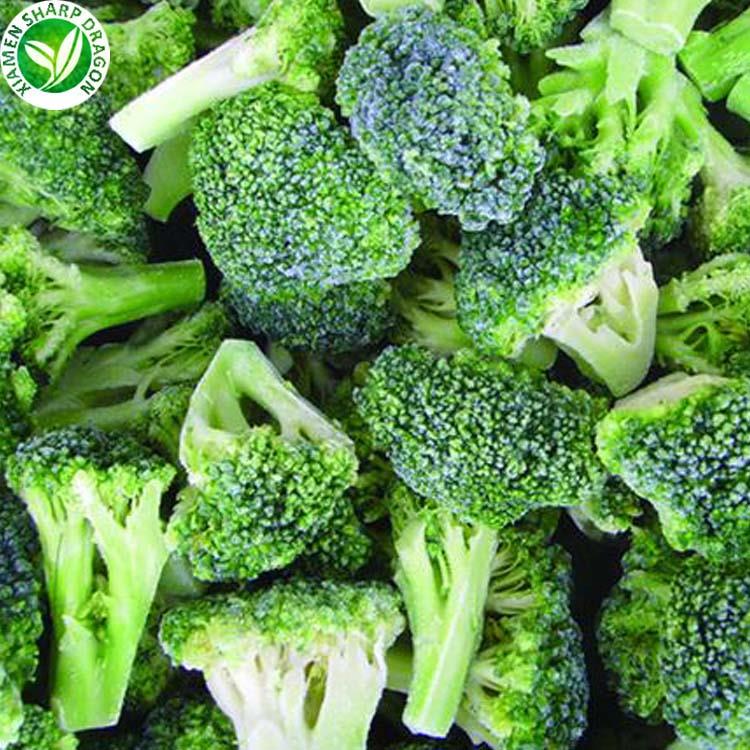 Frozen broccoli florets from the original XMSD page Frozen broccoli florets showing crowns and cut stems