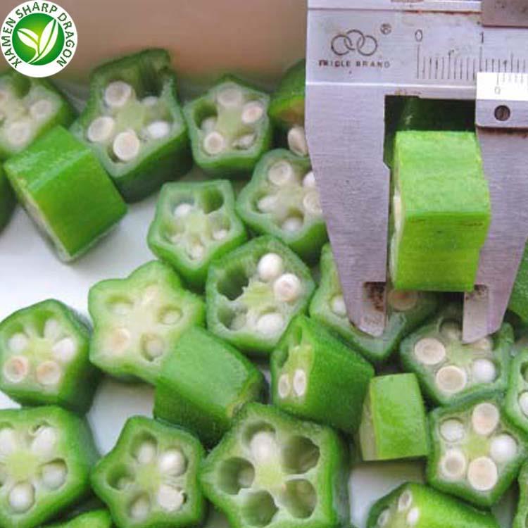 IQF Whole Green Okra IQF whole green okra for commercial sourcing