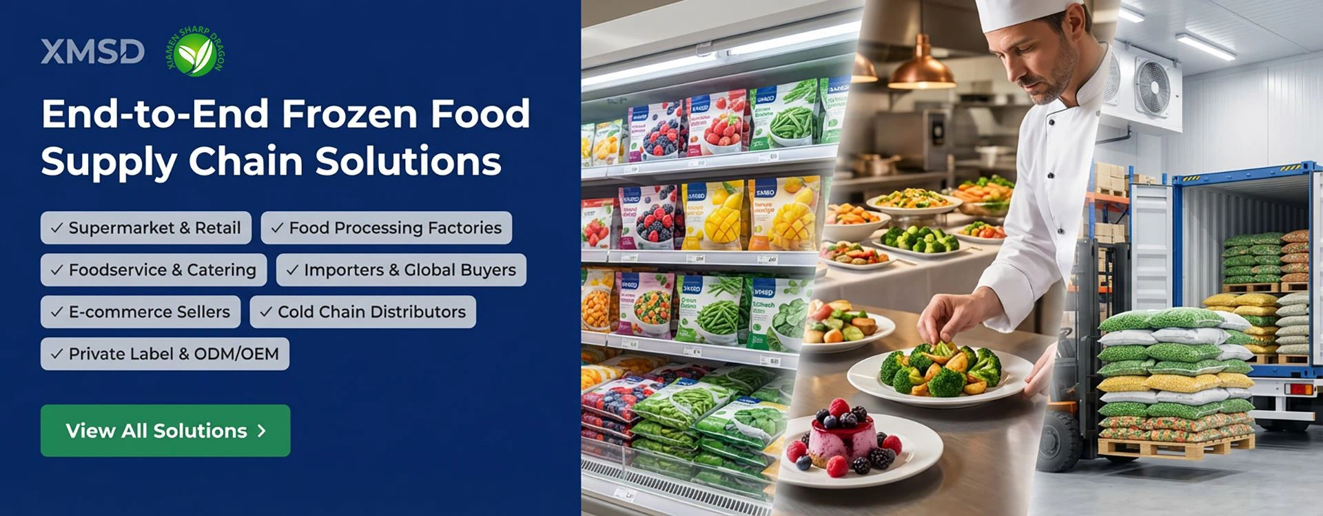 Solutions - Frozen Vegetables & Fruits Supply - XMSD
