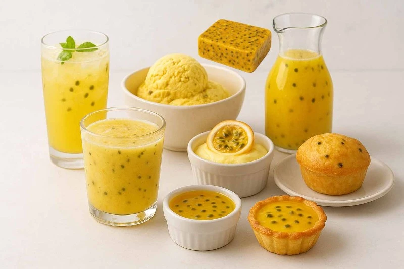 100% natural fruit puree: No added preservatives or coloring. Blocked frozen puree: Easy to cut to size, reducing waste. 100% natural fruit puree: No added preservatives or coloring. Blocked frozen puree: Easy to cut to size, reducing waste.