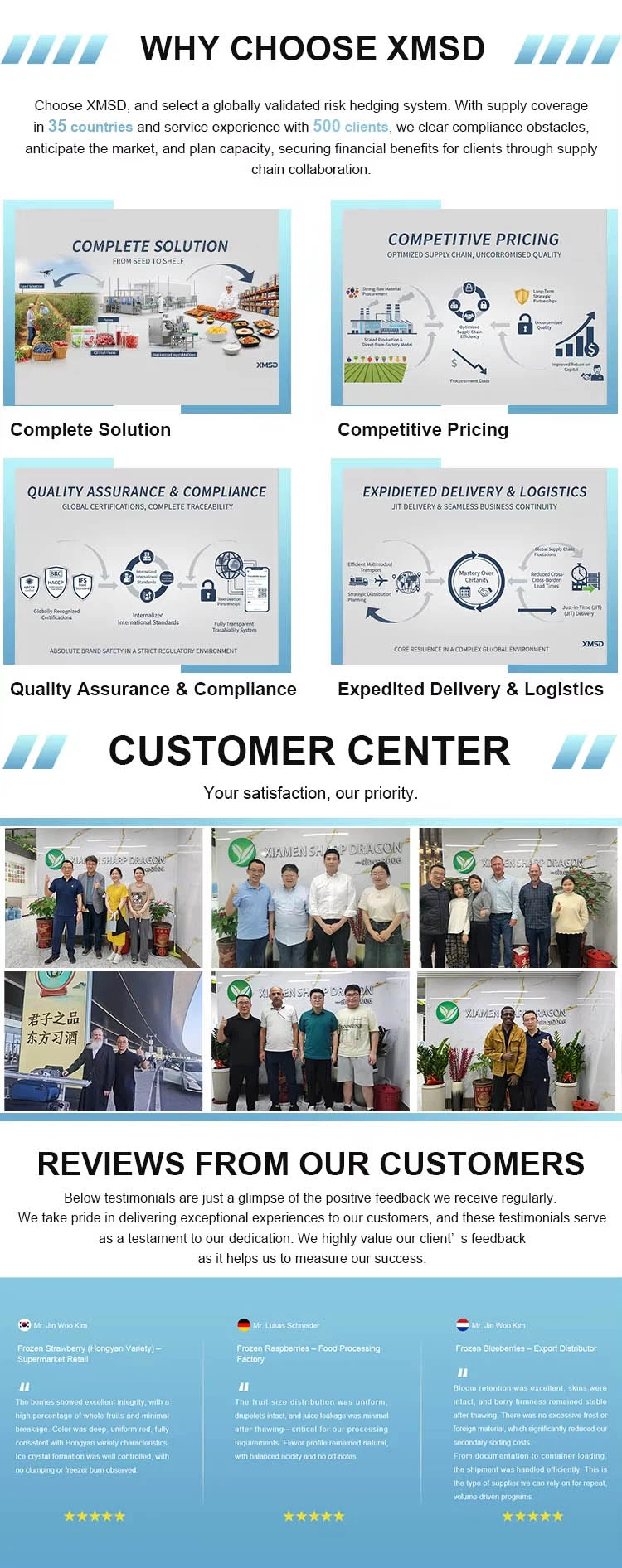 WHY CHOOSE XMSD WHY CHOOSE XMSD