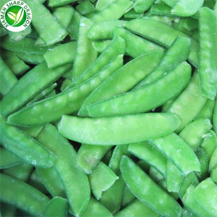 Frozen snow peas reviewed for flat pod identity color and seed bulge