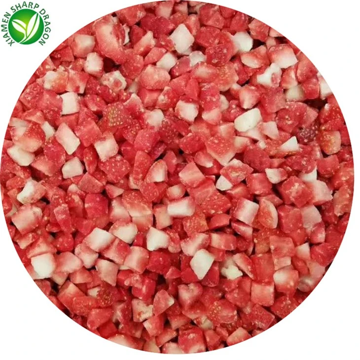 iqf strawberry dice